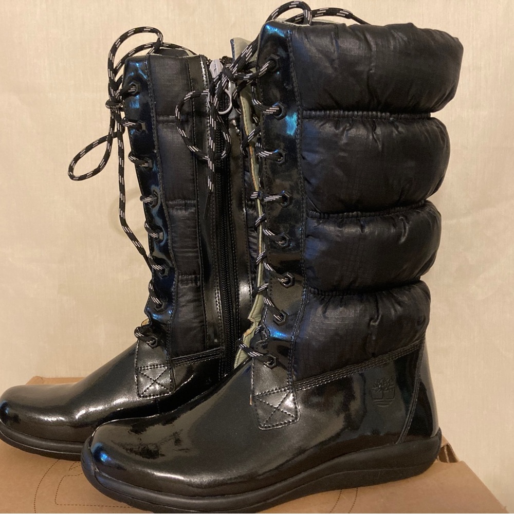 Timberland Zestas Black and Gray Winter Boot Big Kid 5.5 or Women’s 6.5-7